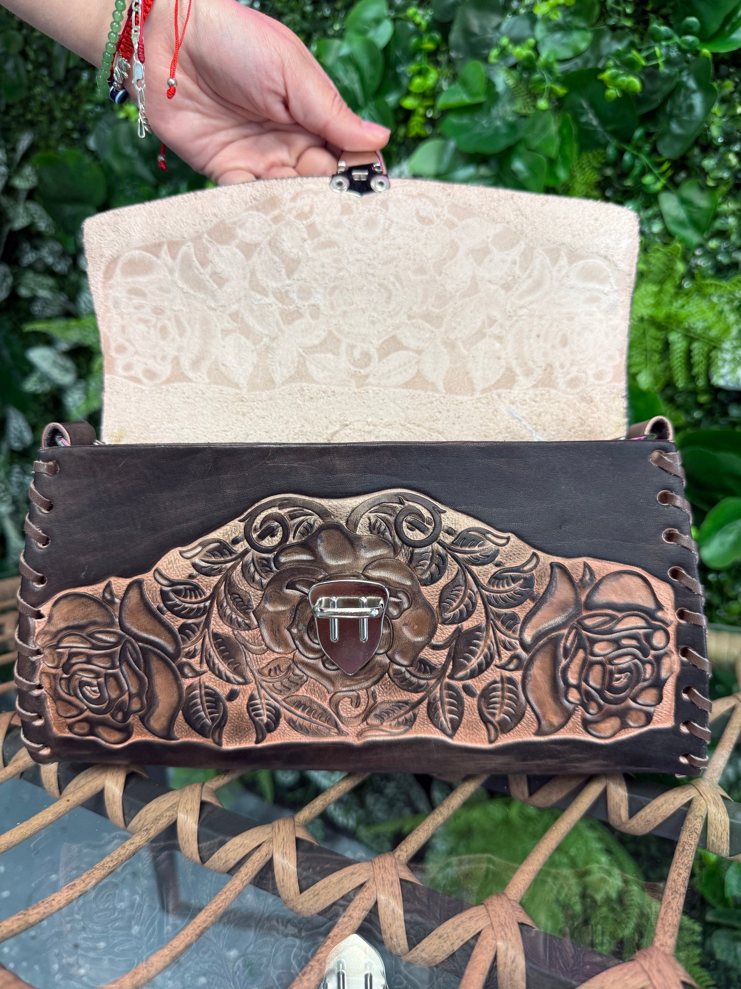 Raquel Dark Brown Leather Purse