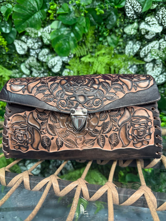 Raquel Dark Brown Leather Purse
