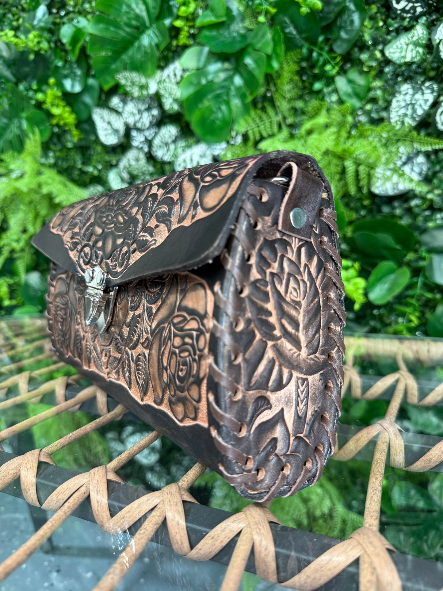 Raquel Dark Brown Leather Purse