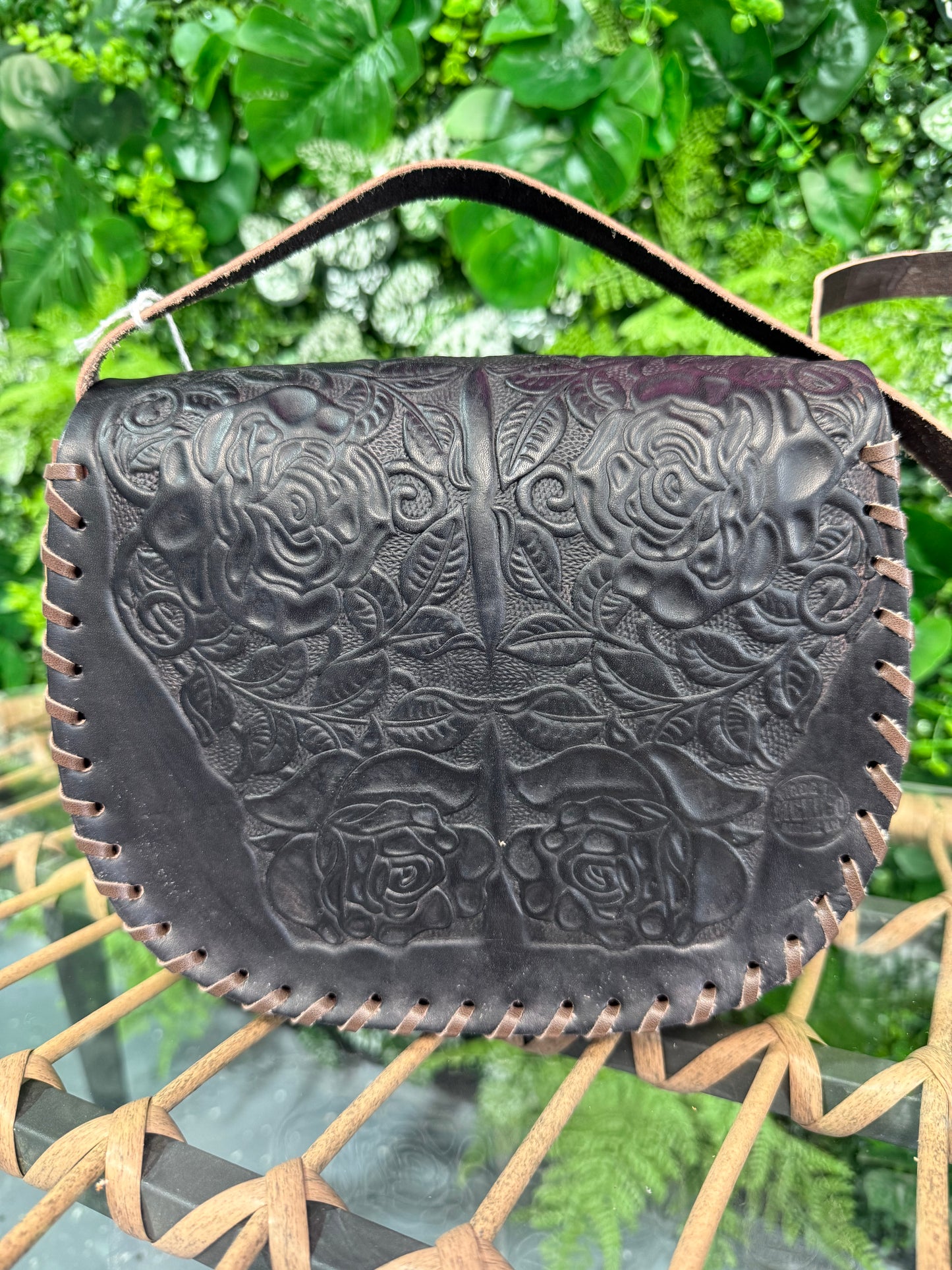 Ximena Black Leather Purse