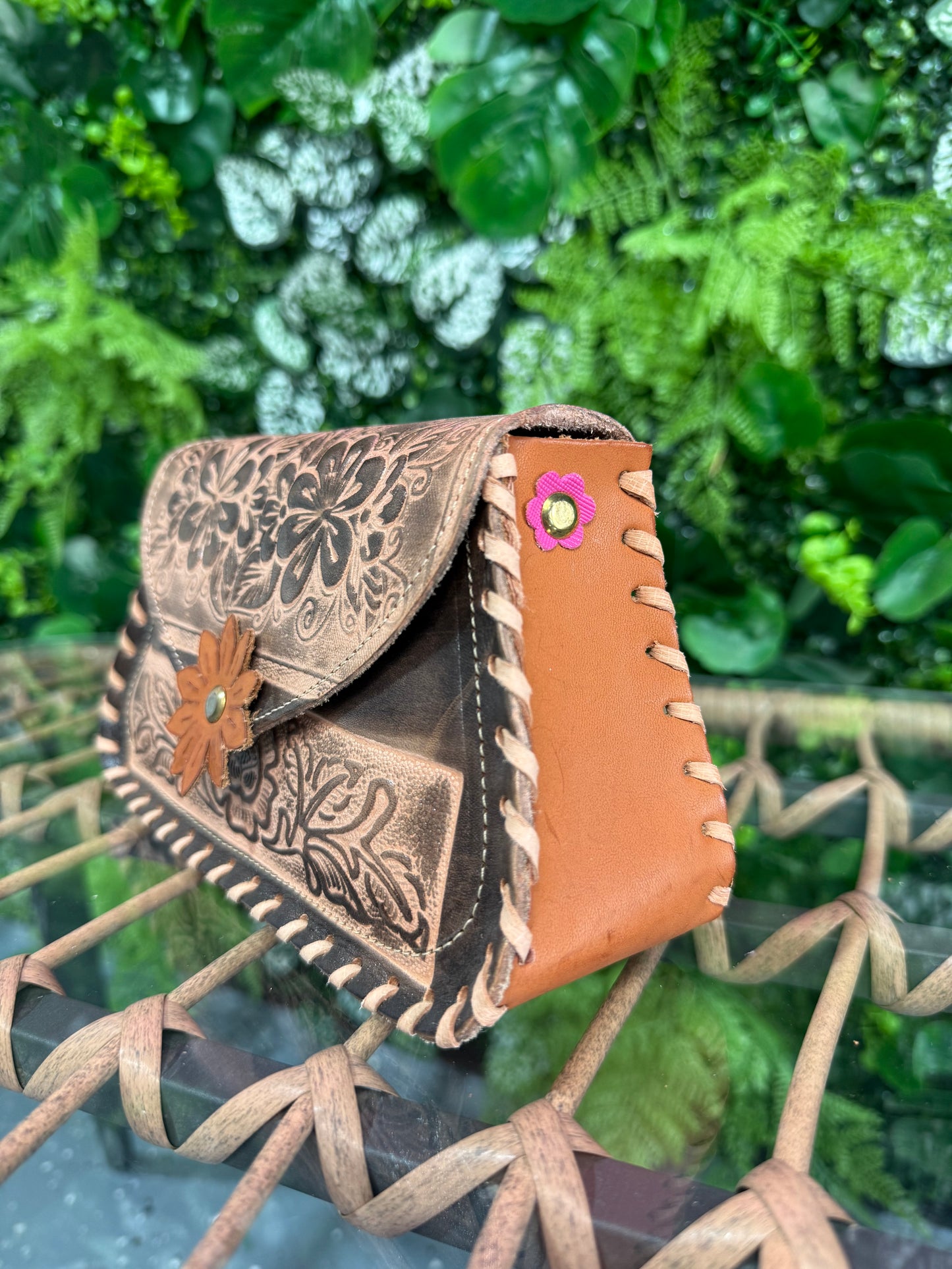 Corina Mini Brown Leather Purse