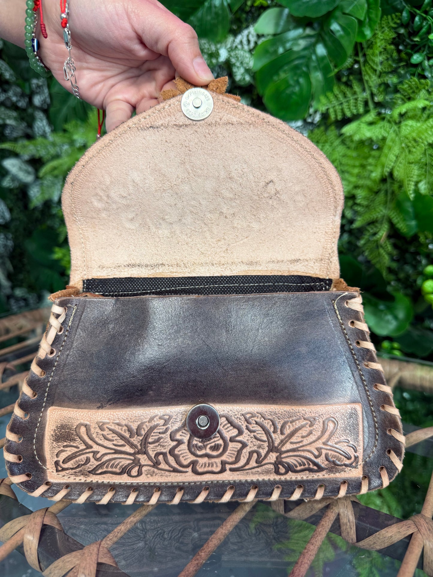 Corina Mini Brown Leather Purse
