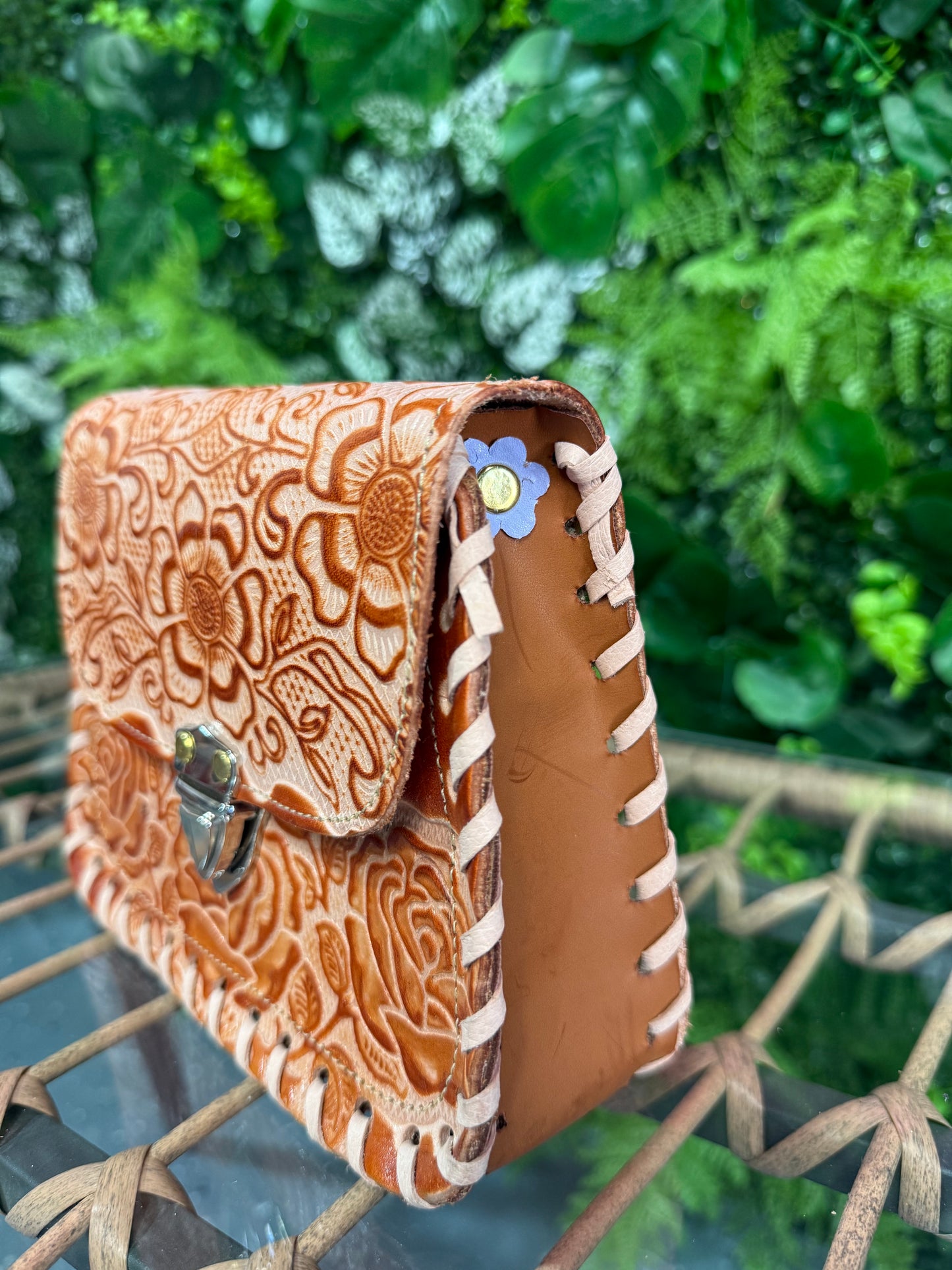 Lily Mini Brown Leather Purse
