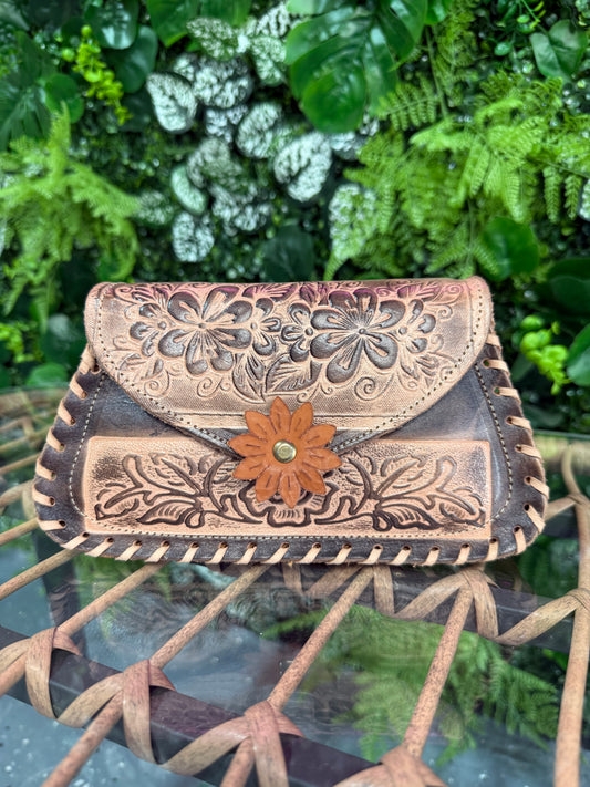 Corina Mini Brown Leather Purse