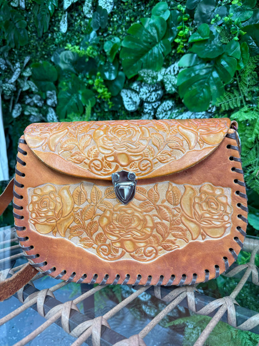 Esme Light Brown Leather Purse
