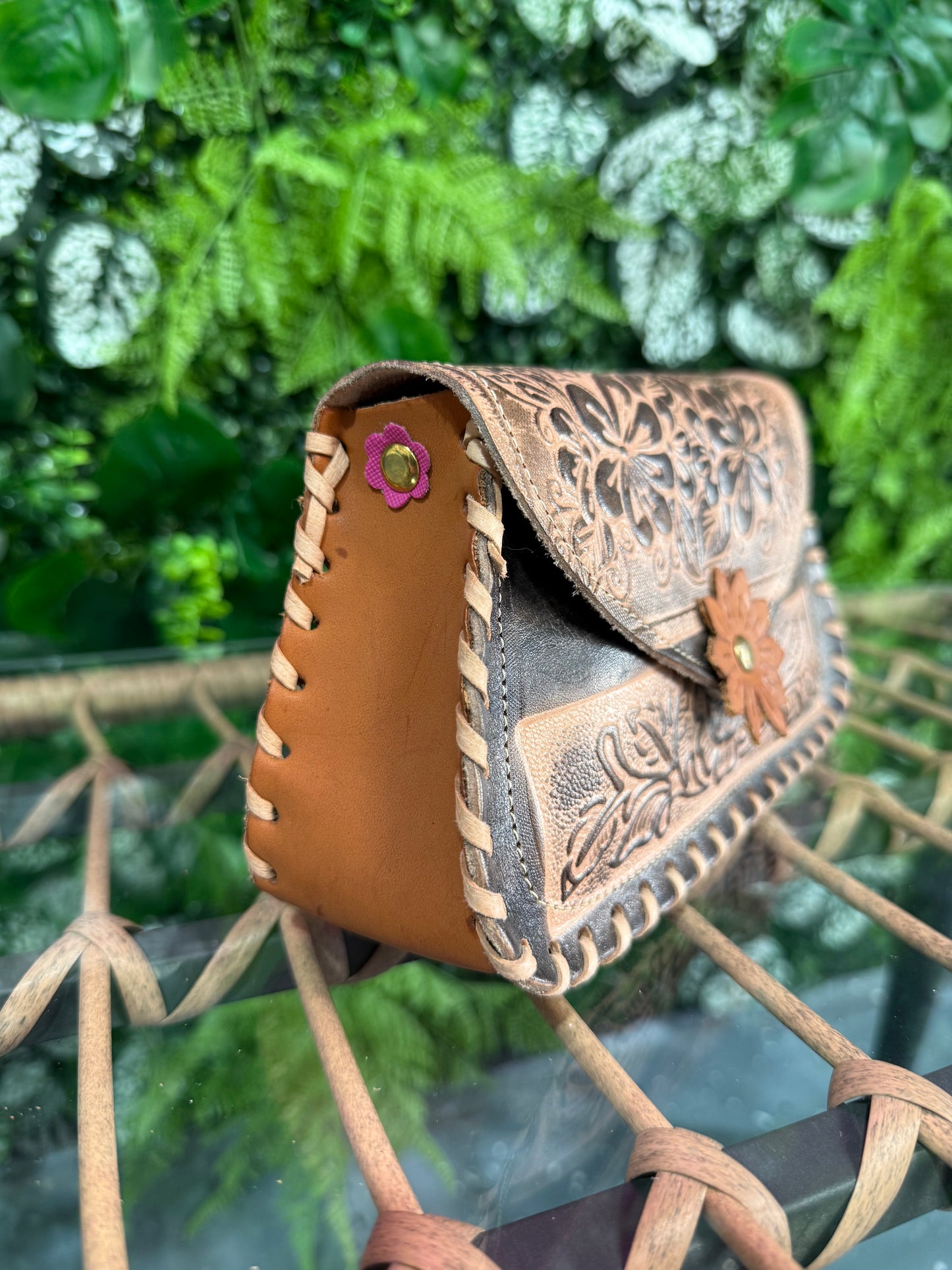 Corina Mini Brown Leather Purse