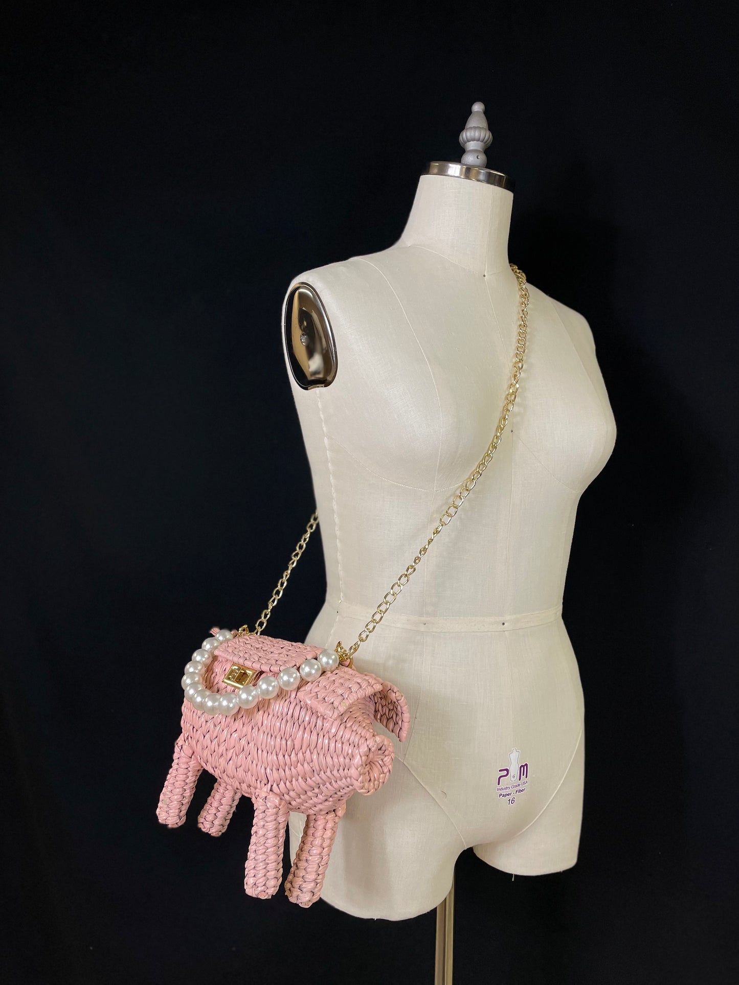 Pink Crossbody Piggy Purse