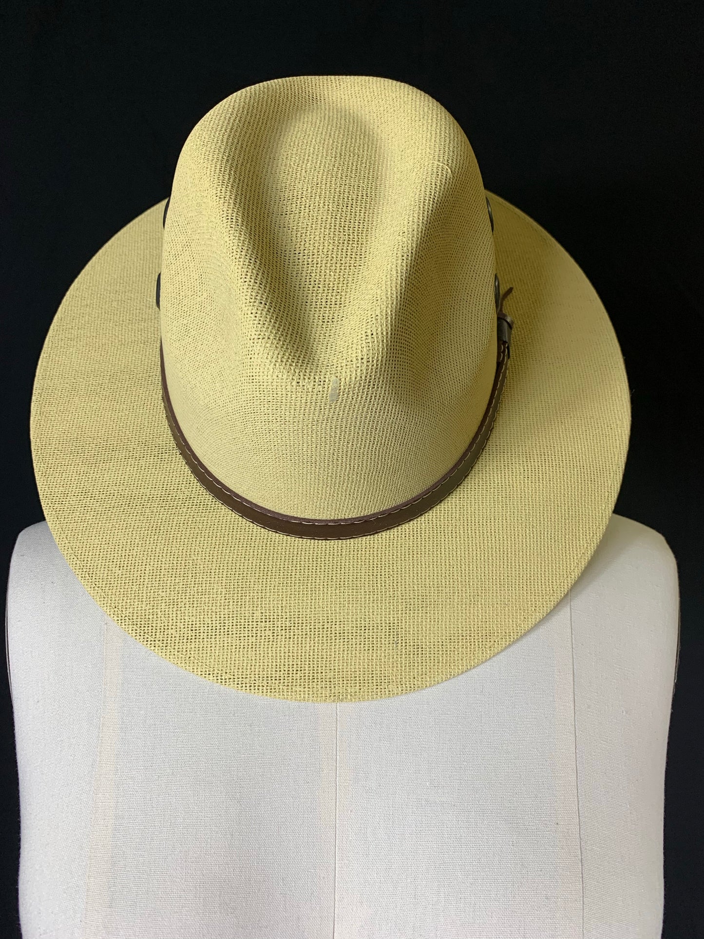 Sombrero Mexicano Con Banda de Piel Café, Mexican Hat with Brown Leather Band