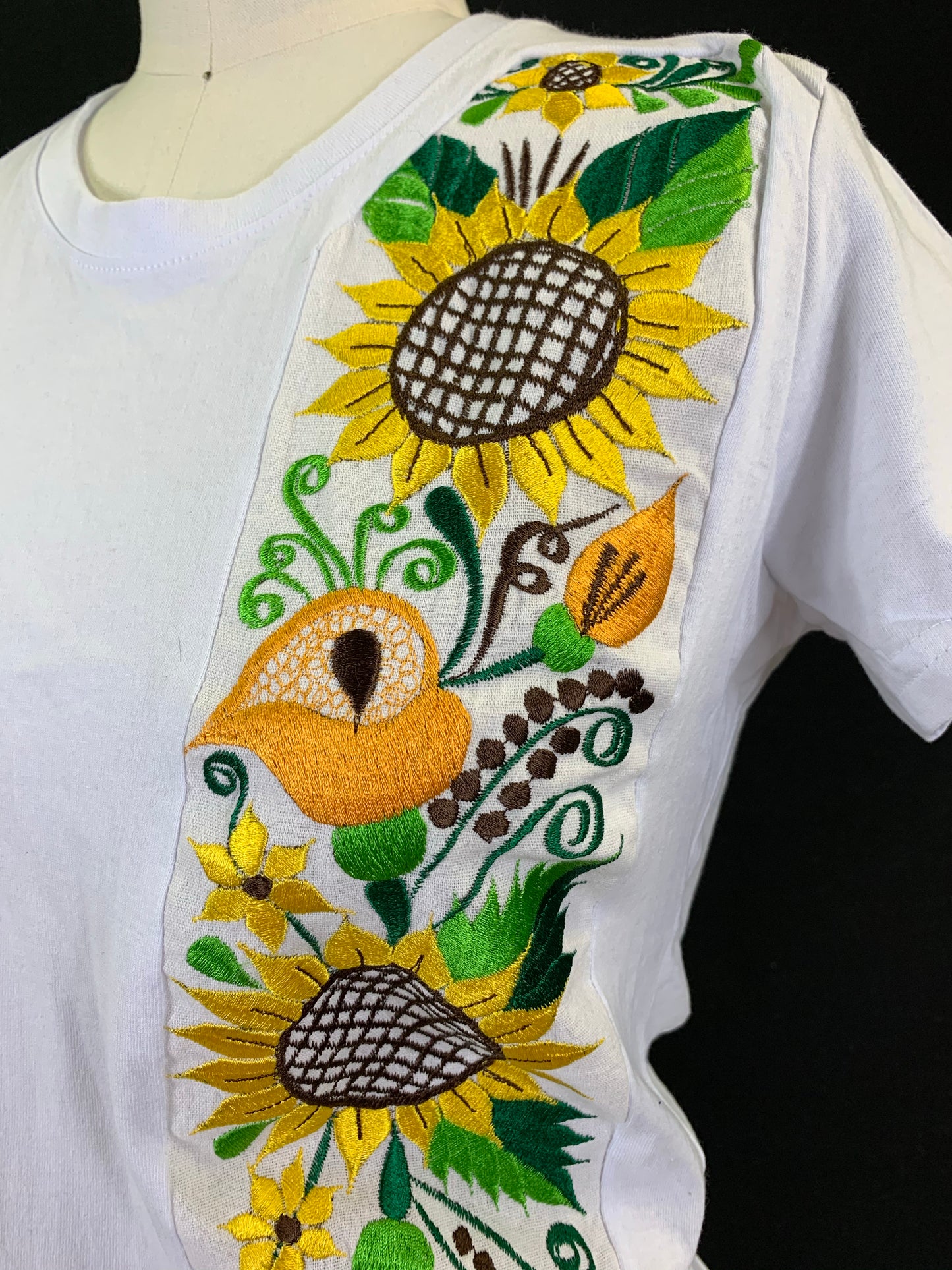 Sunflower Embroidered T-Shirt