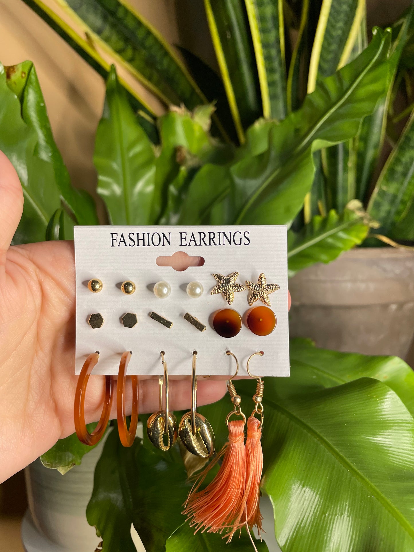 Cassandra Pack Of 9 Earrings