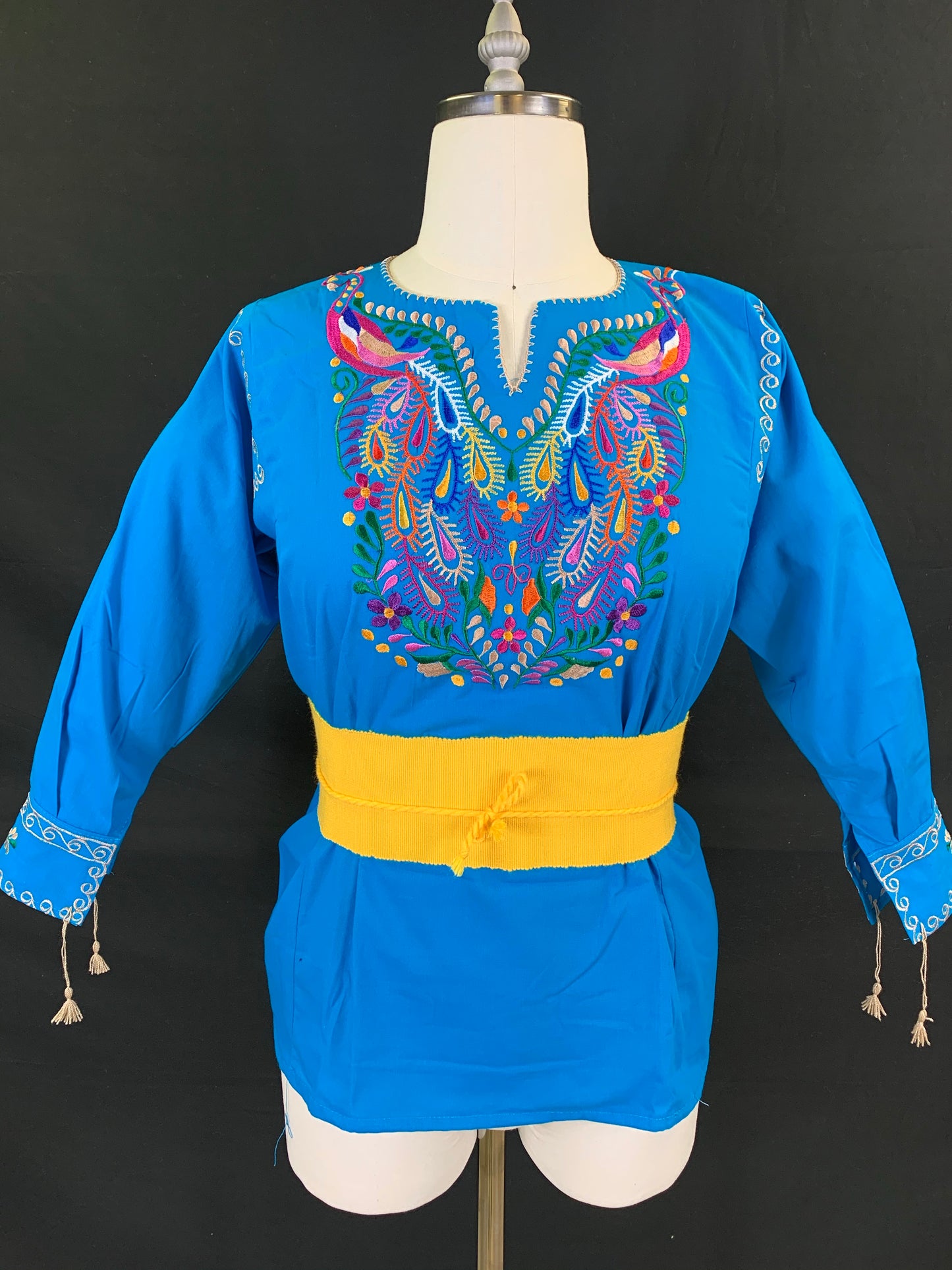 Maria Long Sleeve Embroidered Blouse