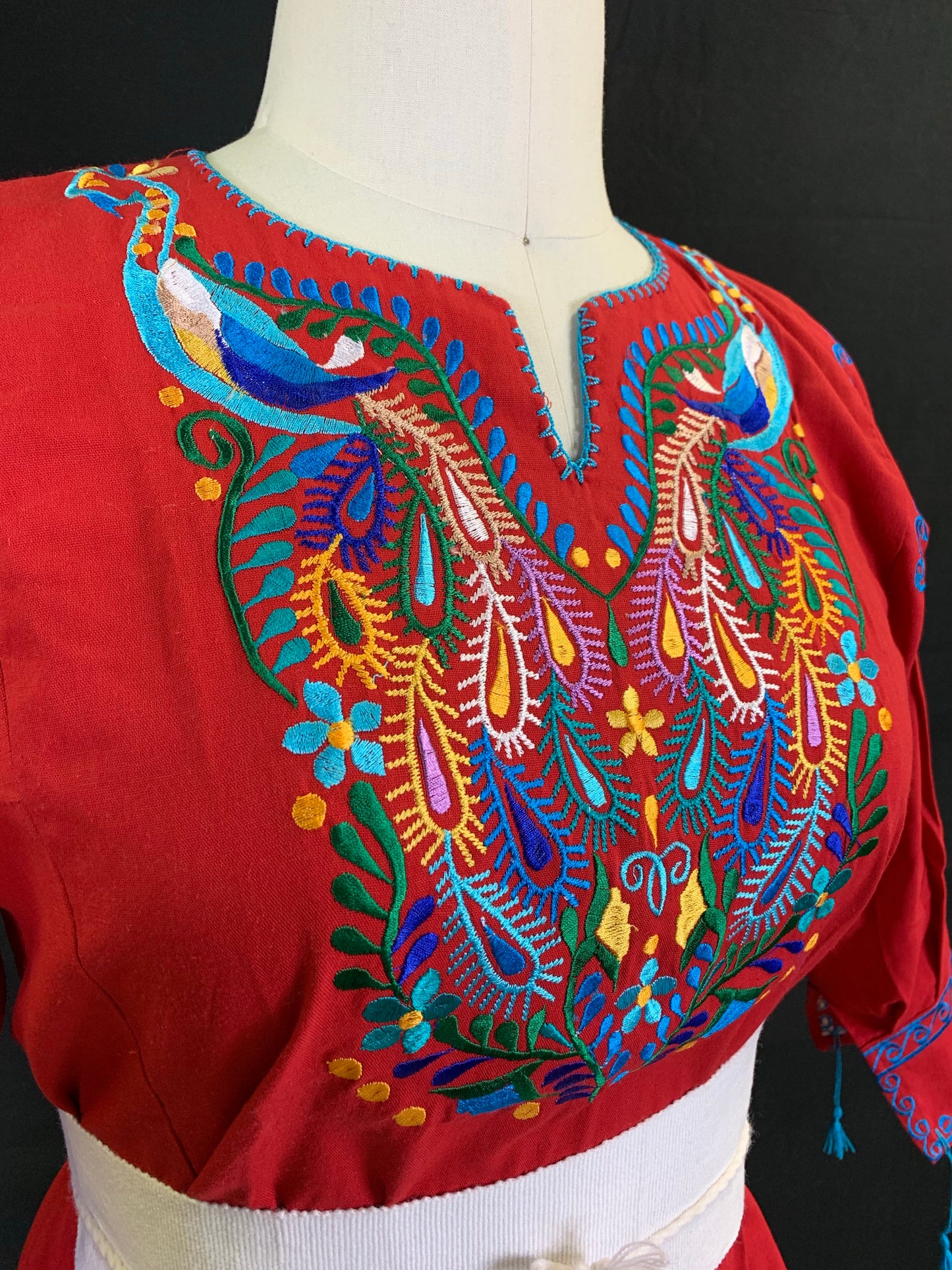 Maria Long Sleeve Embroidered Blouse