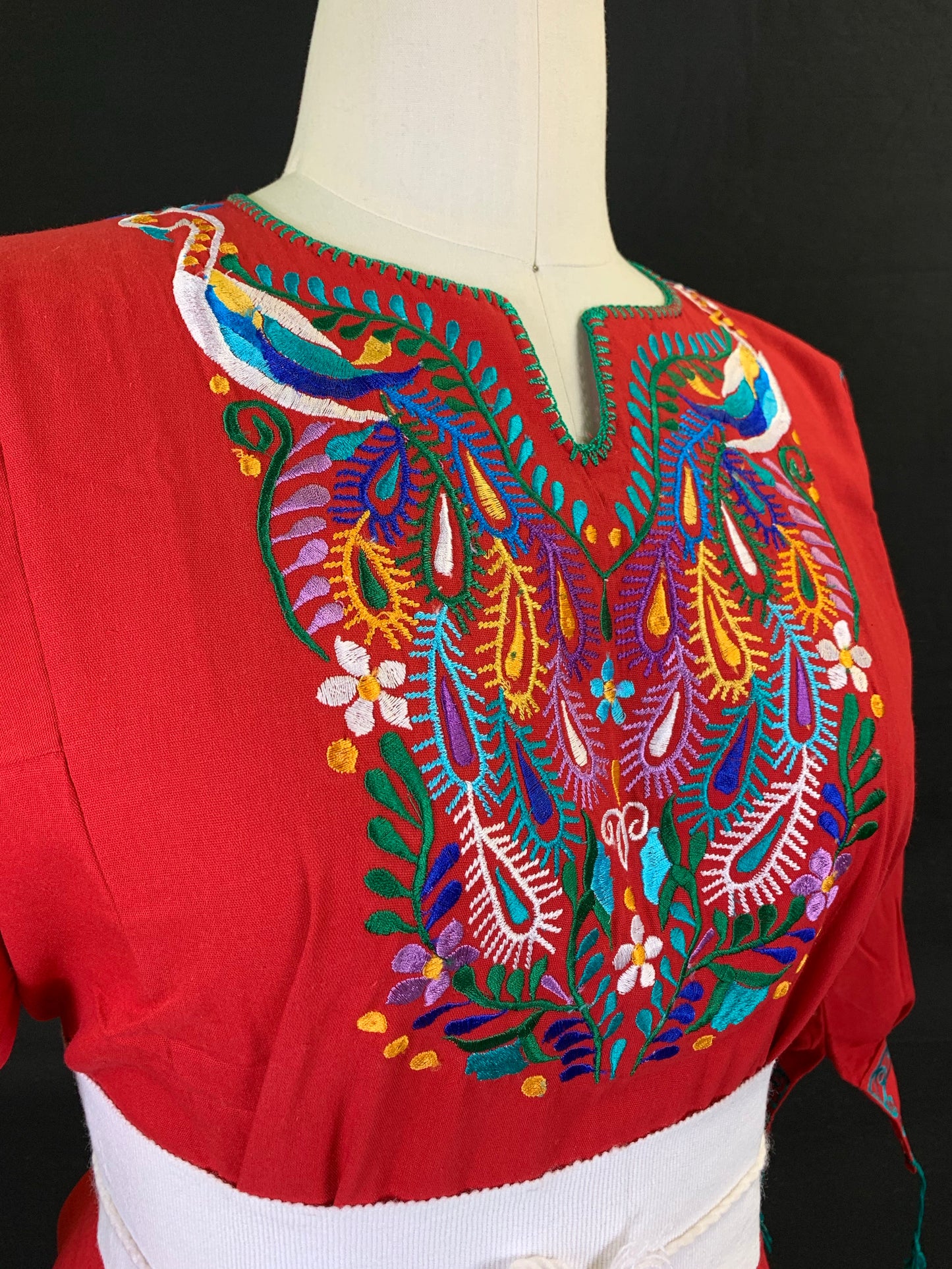 Maria Long Sleeve Embroidered Blouse