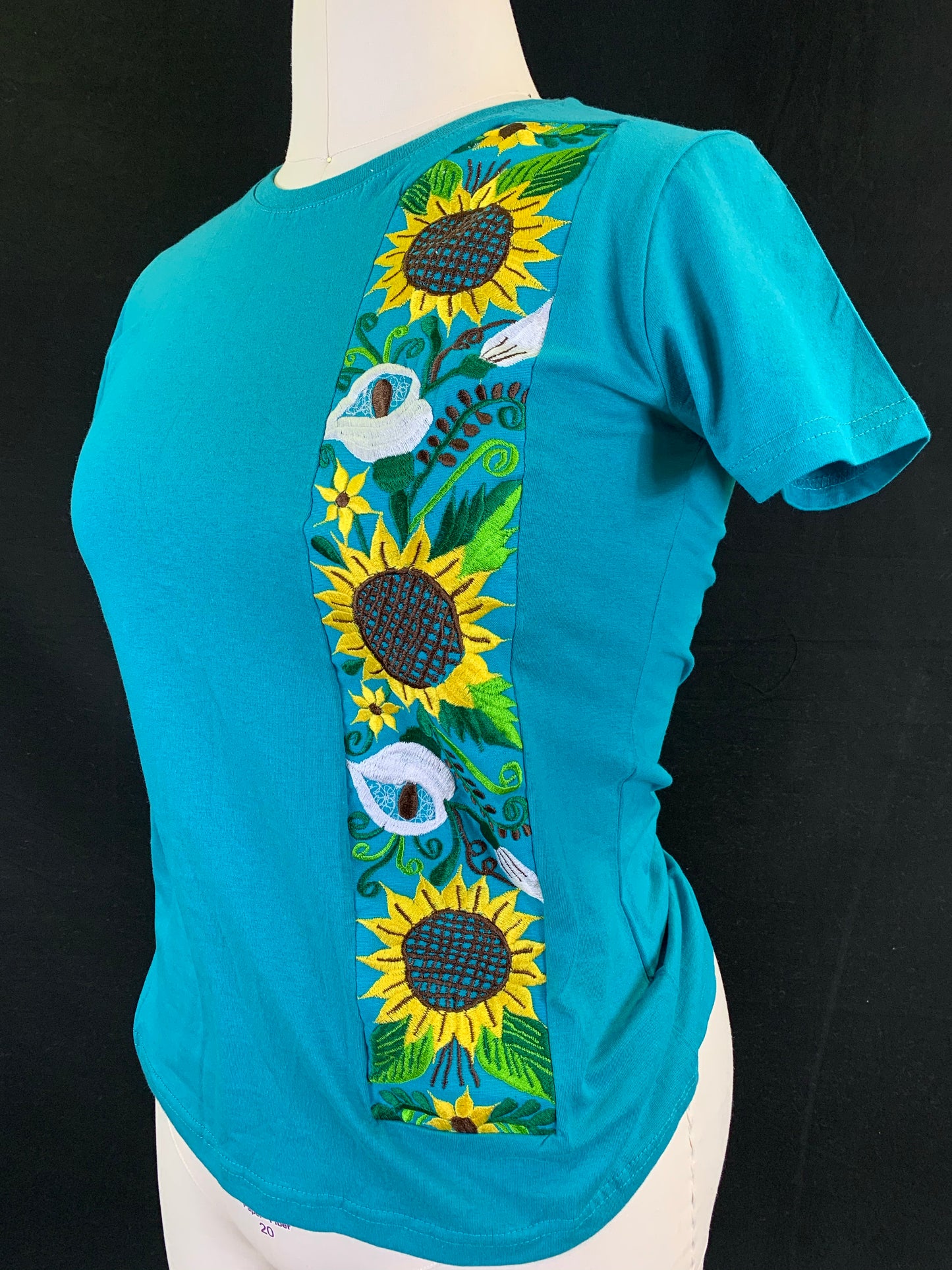 Sunflower Embroidered T-Shirt