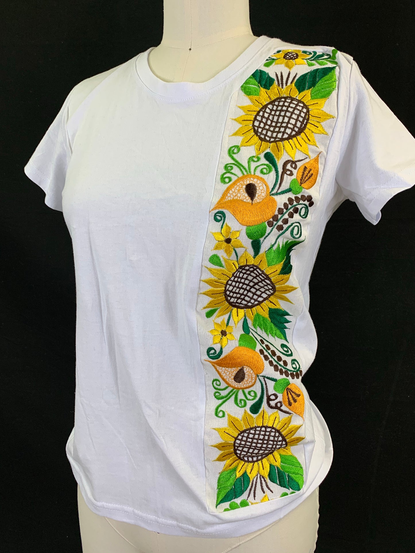 Sunflower Embroidered T-Shirt