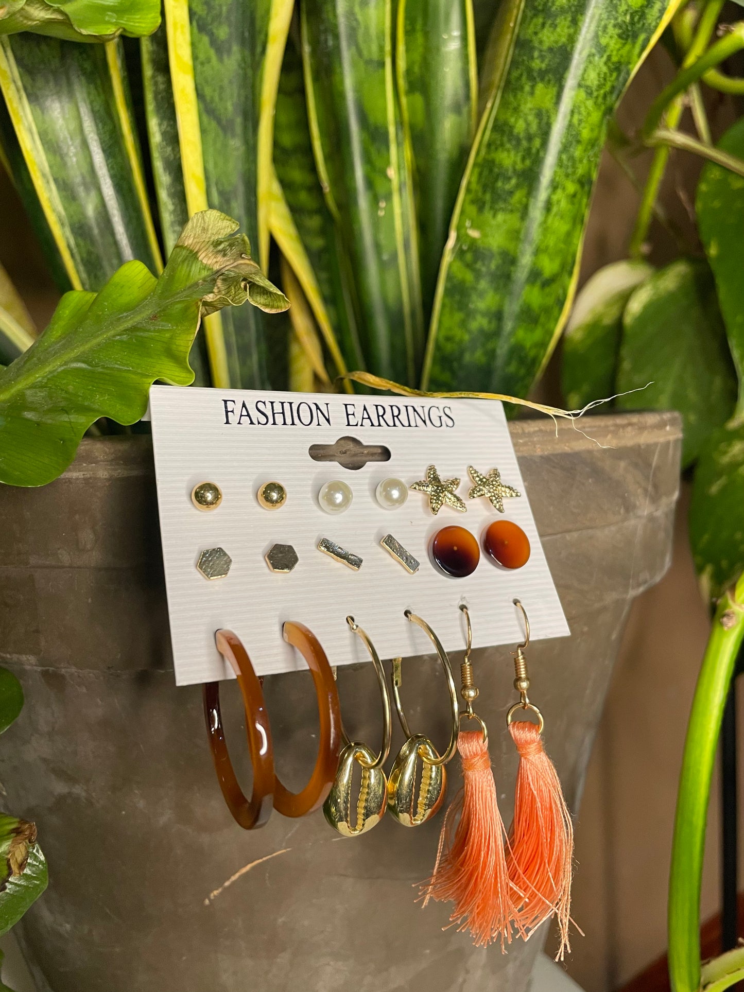 Cassandra Pack Of 9 Earrings