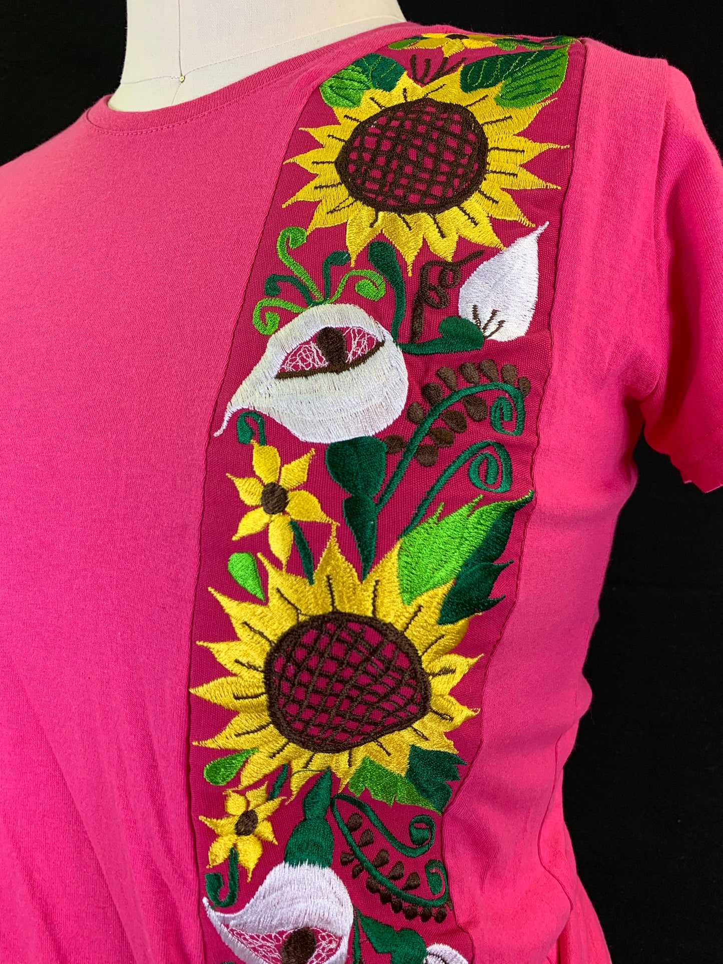 Sunflower Embroidered T-Shirt