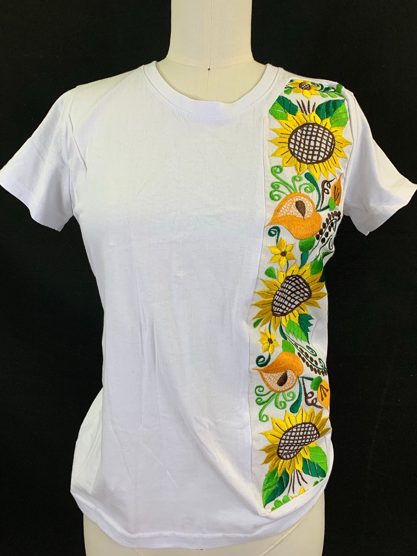 Sunflower Embroidered T-Shirt